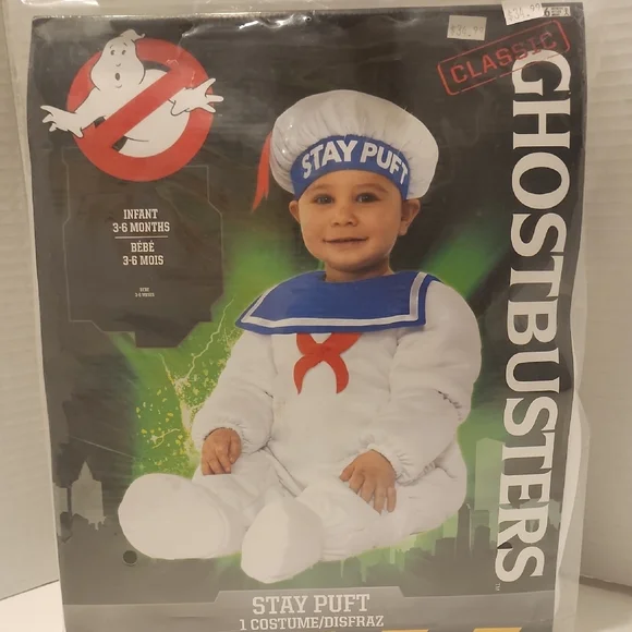 Ghostbusters Stay Puft Infant Costume - White - Picture 2 of 6